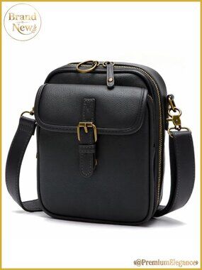 Vegan Leather Crossbody Bag Small Messenger Purse Anti Theft Shoulder Handbag